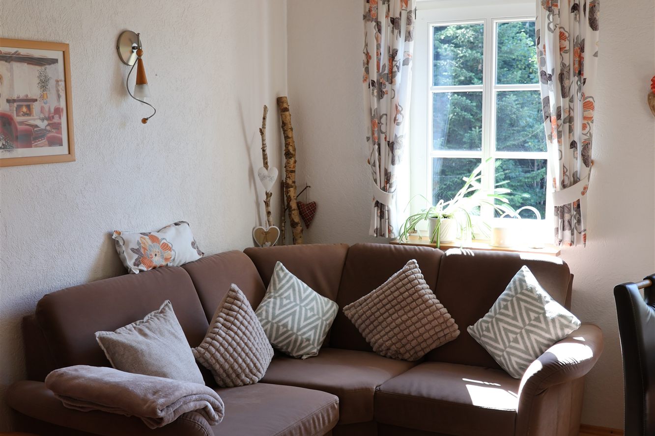 Gemütliche Sofaecke im Wohnzimmer